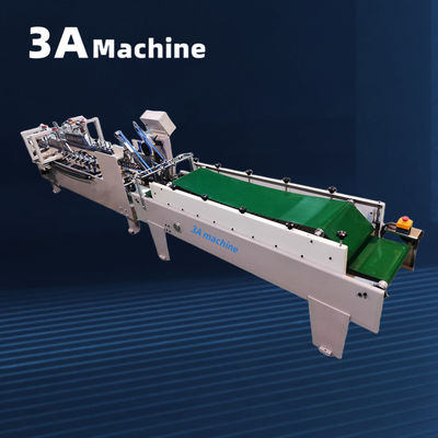 3A Máquina de colagem de pasta de baixo de bloqueio automático PLC para fabricação de pasta de apresentação
