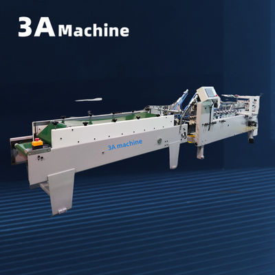 3A Máquina de colagem de pasta de baixo de bloqueio automático PLC para fabricação de pasta de apresentação