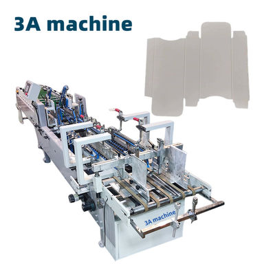 Gluer de pasta para colagem e dobragem de caixas acomoda material de papel de vários tamanhos