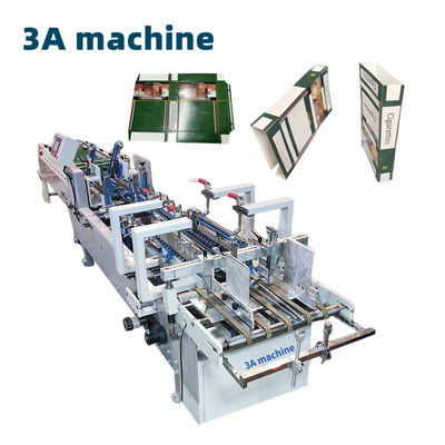 3ACQ 580D Máquina de dobrar caixas de papelão com 4,5 kW de potência e peças sobressalentes de colagem de pasta