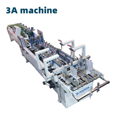4.5KW Gluer automático de pasta de cartão ondulado para solução de embalagem de caixa de batatas fritas