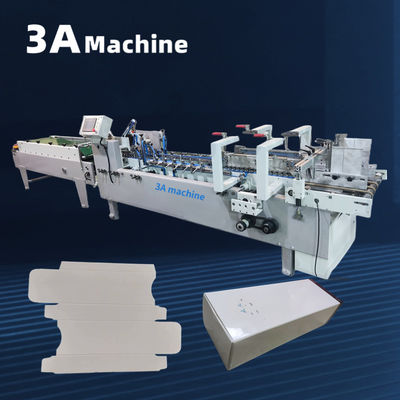 4.5KW Gluer automático de pasta de cartão ondulado para solução de embalagem de caixa de batatas fritas