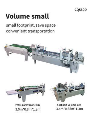 250m/min Velocidade 3ACQ*580 Edg Gluer Folder Glue Machine Máquina de Fabricação de Caixas de Papel