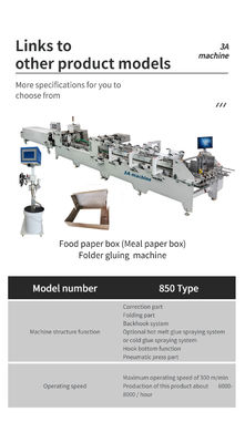 380v Gluer automático de folha flexível automático para máquinas de colagem de papel