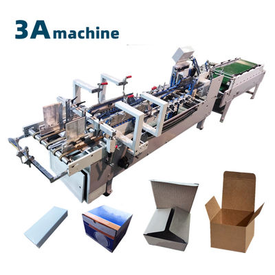 6*1*1.35M Máquina semi-automática de colagem de pastas para colagem de pastas de caixas de cartão 130mm-500mm
