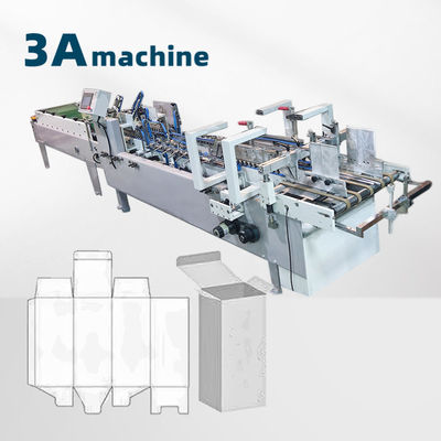 6*1*1.35M Máquina semi-automática de colagem de pastas para colagem de pastas de caixas de cartão 130mm-500mm