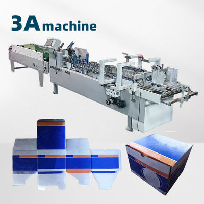 6*1*1.35M Máquina semi-automática de colagem de pastas para colagem de pastas de caixas de cartão 130mm-500mm
