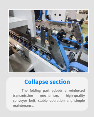Máquina automática de dobrar e colar caixas 380V Zh700d