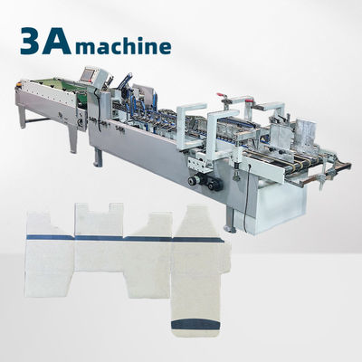 Máquina de fabricação de caixas de cartão 230m/min Velocidade de trabalho Adequada para caixas de 250g-650g