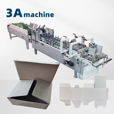 Velocidade de trabalho 230m/min Máquina de moldagem de papel 3ACQ 580E Máquina de colagem dobrável de alta velocidade