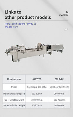 Máquina de colagem de envelopes de velocidade com velocidade de trabalho de 230 m/min e grande variedade de tamanhos de papel