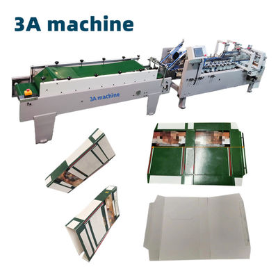 Apresentação Máquina de colagem de pasta 1300KG Peso e feedback em vídeo para a fabricação de caixas