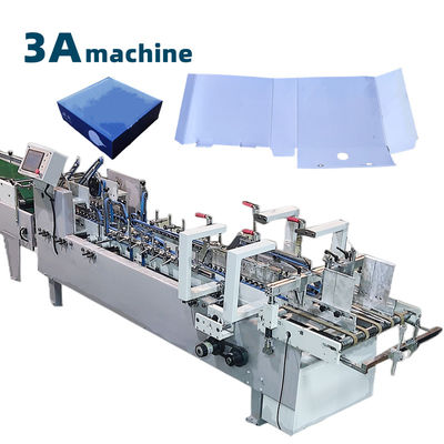 Máquina de fazer caixas de papel para porta de pasta com cola de tubo e outro material de embalagem