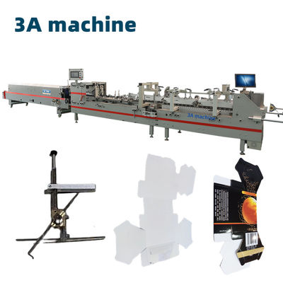 3A PLC SHH 800AG-2 Gluer automático para embalagens de caixas de seis cantos