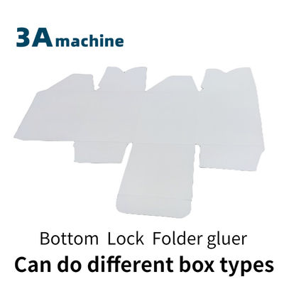 Fácil de operar SHH 800AG-2 Máquina Automática de Caixa Bottom Lock Turquia Folder Gluer Cartão