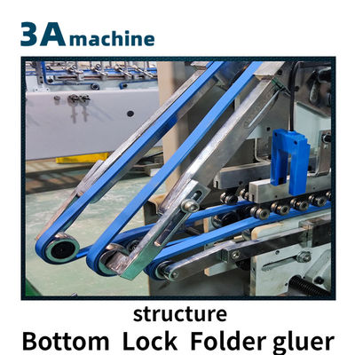 800AG-2 Gluer automático de pasta de bloqueio de fundo com velocidade