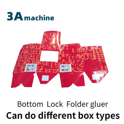 1100 Modelo Automático 46 Corner Folder Gluer para Max Tamanho 2 700mm caixa dobrável inferior