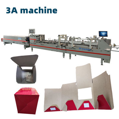 Máquina de colagem dobrável automática de bloqueio de fundo de tamanho máximo de 800 mm para máquinas de fabricação de caixas