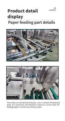 AS-800 Bloqueio Automático de Baixo de Papel Folder Gluer Máquina de Dobragem Fácil de Manter e Manter