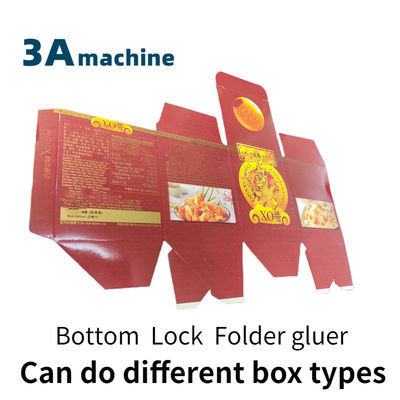 SHH 800AG-2 Bloqueio Automático de Bottom Flexo Folder Gluer Perfeito para caixas dobráveis de fundo