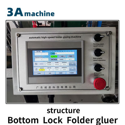 SHH 800AG-2 Bloqueio Automático de Bottom Flexo Folder Gluer Perfeito para caixas dobráveis de fundo