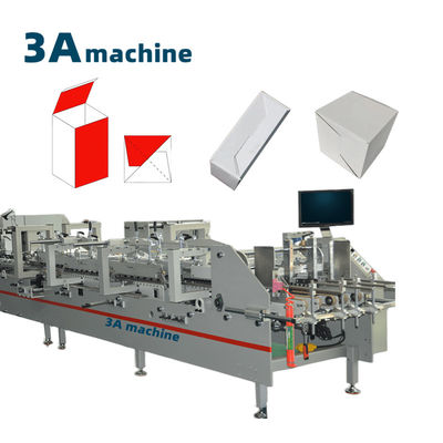 Tamanho do volume Comprimento 9,9 m * Largura 1,2 m * Altura 1,3 m Máquina de colagem para fabricação de caixas de cartão