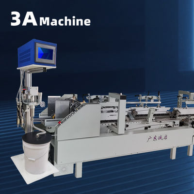 Máquina de colagem de caixas com controlo PLC e largura máxima do papel de 800 mm de cola de lado único