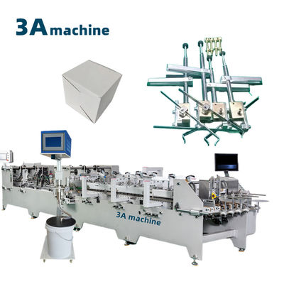 PLC controlado CQT 900YG-2 pré-dobrado Gluer de pasta de bloqueio inferior para papel Zhantian