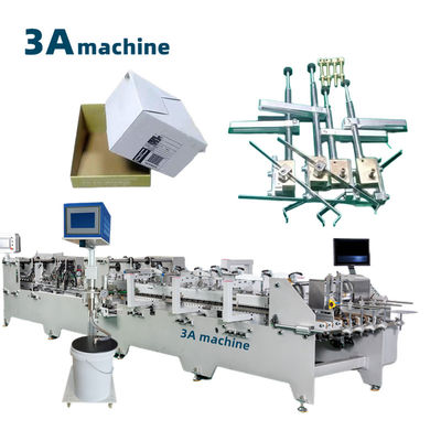 Máquina de colagem de caixas dobráveis de fecho inferior de 380V/7,5KW para a indústria de máquinas e equipamentos