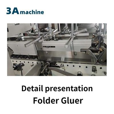 Velocidade máxima de 300 metros/minuto 380V3P CQT 650JYG Crash Lock Box Folder-Gluer