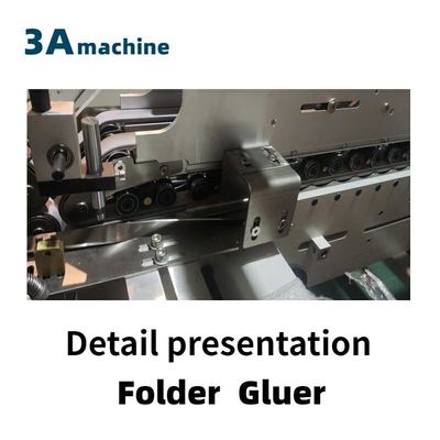 Velocidade máxima de 300 metros/minuto 380V3P CQT 650JYG Crash Lock Box Folder-Gluer