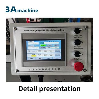 Velocidade máxima de 300 metros/minuto 380V3P CQT 650JYG Crash Lock Box Folder-Gluer