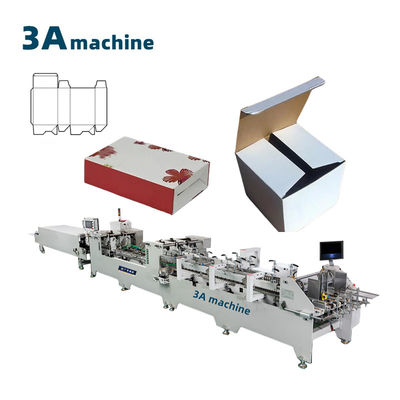 Caixa Desdobrada Maior Tamanho Máximo 1 105cm 6 Cantos Folder Gluer Machine para 1100 JGKW Caixa