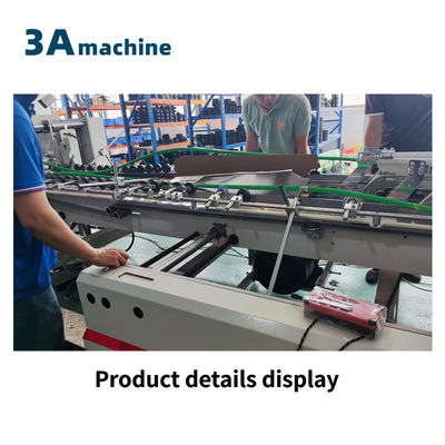 Máquina de colagem de caixa ondulada para pasta automática e máquina de colagem de fundo de bloqueio duplo