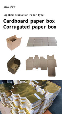 1100 JGKW Caixa de cartão/cartão corrugado Folder Gluer com pre-dobramento e ligação de cola