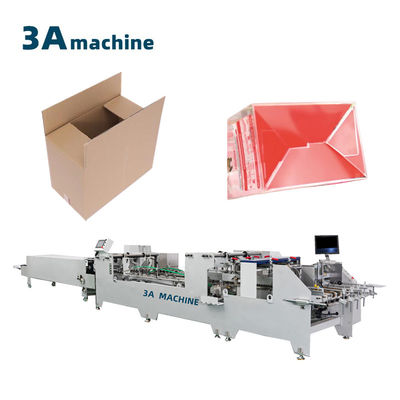 Material de papel 1 Cartão 250g-650g Máquina de colagem de fundo de duplo fecho para caixa ondulada