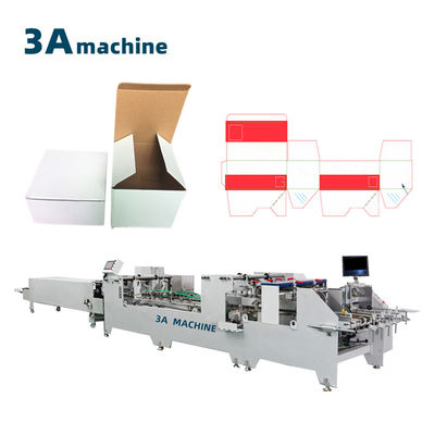 Máquina de colagem de pasta semiautomática elétrica de dupla fechadura de fundo para caixa ondulada