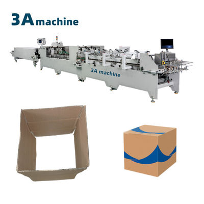 Máquina de colagem de pasta de caixa ondulada 1300JGKW Função de cola de dupla fechadura inferior e lateral