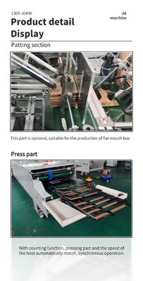 Máquina de colagem de pasta de caixa de papel de fundo de dupla fechadura de caixa ondulada de 380V para e 2-3 camadas
