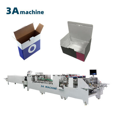 Máquina automática de recolha de cola de fundo de dupla fechadura para cola de pasta de caixa ondulada
