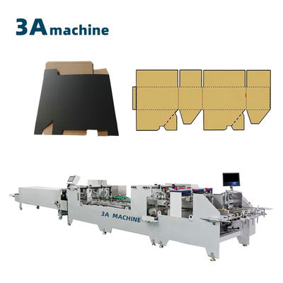 Máquina de colagem automática de folhas de caixa ondulada de dupla fechadura com modelo 1300 JGKW