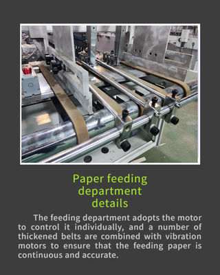 250 m/min Velocidade de trabalho Máquina de colagem automática de folhas para colagem e dobragem rápida de papel