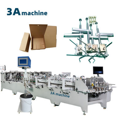 Embalagem em cartão com máquina de colagem automática de pasta QT900YG-2 pré-dobrada