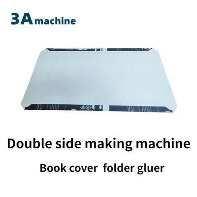 Máquina de dobragem e colagem de caixas controlada por PLC para produção de capas de livros