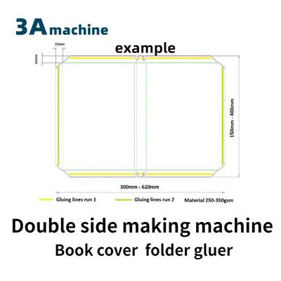 CQT-800BS Máquina de colagem lateral automática de capa de livro com largura máxima de 650 mm