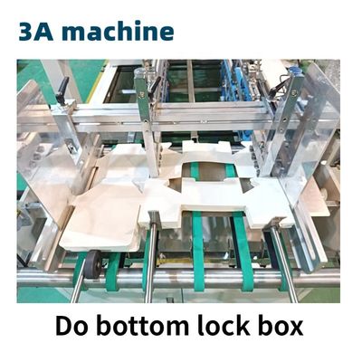 Gluer automático de folha de bloqueio inferior para dobragem e colagem precisas em 10 * 1,2 * 1,3m Tamanho
