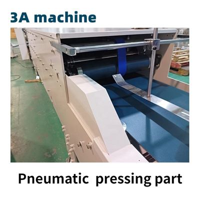 Gluer automático de folha de bloqueio inferior para dobragem e colagem precisas em 10 * 1,2 * 1,3m Tamanho