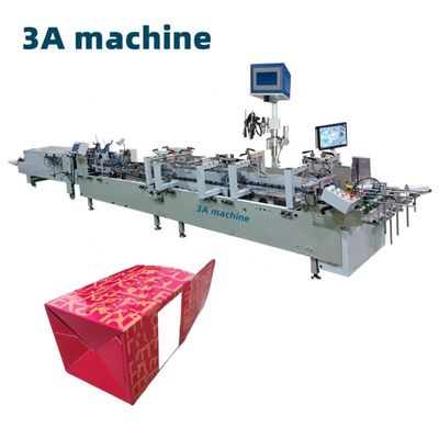4300 KG CQT-1100 Gluer de pasta de bloqueio automático para fabricação de caixas de papelão
