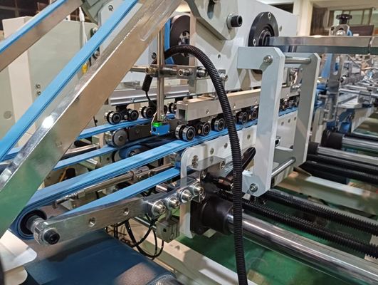 10KW CQT-1100 Gluer de pasta de bloqueio automático para produção de caixas de papelão