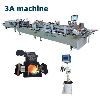 10KW Papel de alimentação automática CQT-1100 Gluer de folha de tipo aprimorado para caixa de chá automática